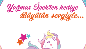 Baby Shower hediyelik için sticker tasarımı