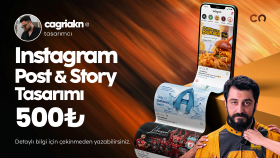 post ve story tasarımları yapıyorum