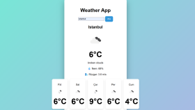Modern Responsive Weather App | HTML CSS JavaScript
