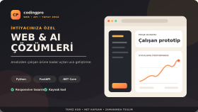 özel web ve yapay zekâ çözümü geliştiririm
