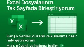 Excel üzerinde verilerinizi tek dosyada birleştiririm