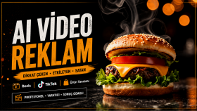 AI Destekli Profesyonel Burger Reklam Videosu