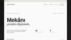 Mimarlık Ofisi Tanıtım Web Sitesi