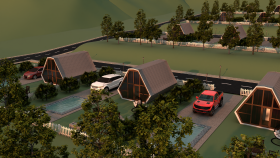 Yağmur Bungalov Otel 3D Animasyon