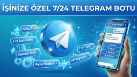 işinize özel Telegram botu geliştiririm