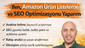 Amazon Ürün Listeleme ve SEO optimizasyonu yaparım
