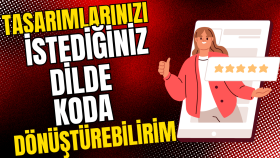 mobil uygulamadaki tasarımınızı koda dönüştürebilirim