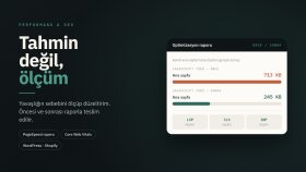 web sitenizi hızlandırma ve performans optimizasyonu yaparım