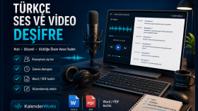 Türkçe ses ve video kayıtlarını yazıya dökerim