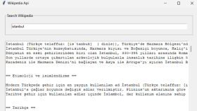 Vikipedia Arama Uygulaması