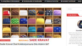 GundemBizim.com İçin Sade Kravat İçerik Pazarlama Örneği