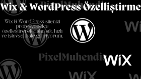 wix & wordpress sitenizi özelleştirebilirim