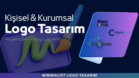 kurumsal ve bireysel işler için minimal logolar tasarlarım