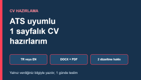 ATS uyumlu CV'nizi hazırlarım