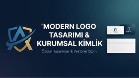 modern logo tasarımı ve kurumsal kimlik hazırlarım