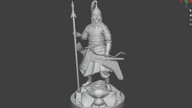 Cuman Kypchak warrior 3D baskı modeli