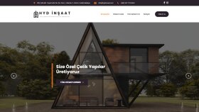 HYD İnşaat Kurumsal Web Sitesi
