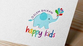 Özlem Balkan Happy Kids Logo Tasarımı