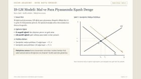 Örnek Ders Notu: IS-LM Modeli