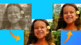 Küçük Kız Fotoğraf Restorasyonu