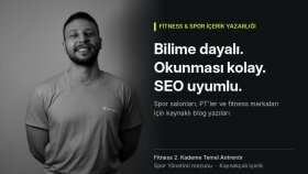 fitness ve spor alanında bilimsel blog yazısı yazarım
