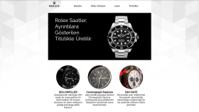 Rolex ürün tanıtım sitesi