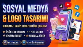 markanızı öne çıkaracak logo ve sosyal medya tasarlarım