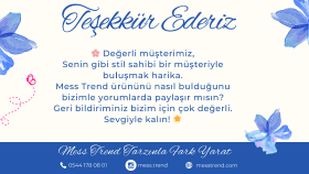 İş Teslimi: Teşekkür Kartı