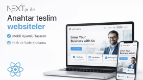 size NEXT.js kullanarak anahtar teslim website hazırlarım
