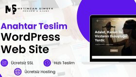 ihtiyaçlarınıza uygun anahtar teslim web sitesi kurarım