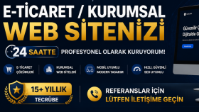 e-ticaret/kurumsal sitelerinizi anahtar teslim kurabilirim