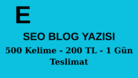 SEO uyumlu blog yazıları yazarım