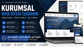 SEO uyumlu yönetim panelli kurumsal web sitesi yapıyorum
