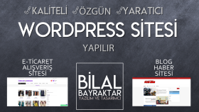 şahsi veya kurumsal wordpress sitenizi kurabilirim