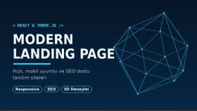 React ile modern ve mobil uyumlu landing page yapabilirim