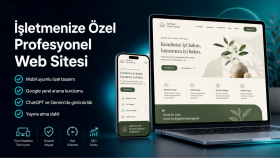 markanıza özel web sitenizi tasarlar ve yayına alırım