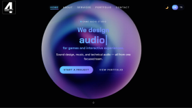 Oyun ve Müzik Prodüksiyonu için Kurumsal Website Tasarımı