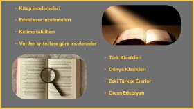 edebi eserleri hızlı ve kaliteli bir şekilde incelerim