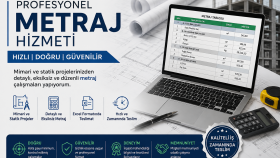  inşaat projeleriniz için detaylı metraj hazırlarım