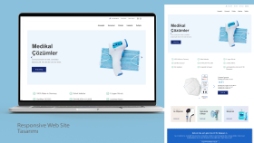 Medikal ürünler için tüm cihazlara uyumlu web site tasarımı