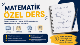 matematik özel dersi veririm