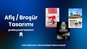 sizin için profesyonel afiş/broşür tasarımı yapabilirim