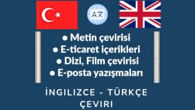 profesyonel İngilizce-Türkçe çeviri hizmeti sunuyorum