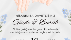 nişan/düğün davetiyesi