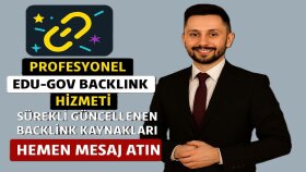 websiteniz için edu/gov uzantılı backlink hizmeti sunuyorum