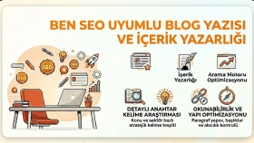  SEO uyumlu blog yazısı ve içerik yazarlığı yaparım