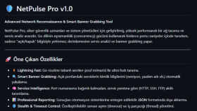 NetPulse Pro - Gelişmiş Ağ Tarama ve Güvenlik Aracı