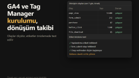 Google Analytics 4 ve Tag Manager kurulumunu yaparım