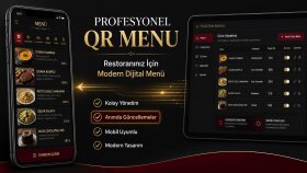 Profesyonel QR Menü ve Kolay Yönetim Paneli