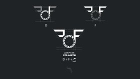 Defne oto lastik- Monogram logo çalışması